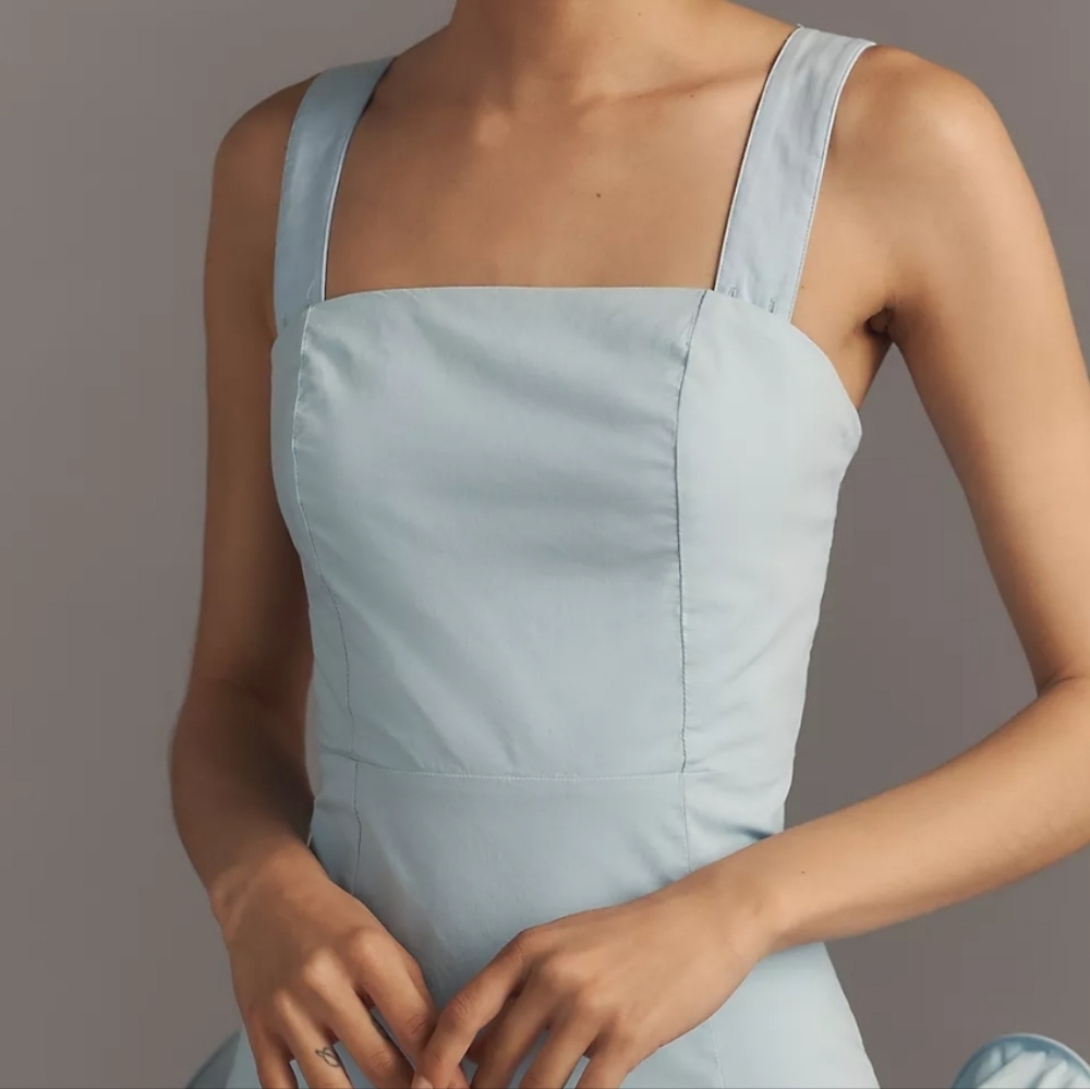 NWT Maeve Strapless Ruffle Mini Dress - Picture 2 of 8